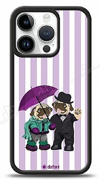 Dafoni Art iPhone 14 Pro Rainy Day Pugs Klf