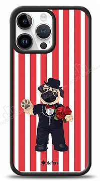 Dafoni Art iPhone 15 Pro Max Gentleman Pug Klf