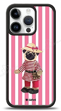 Dafoni Art iPhone 15 Pro Pink Pug Klf