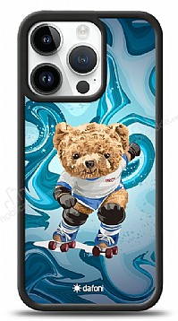 Dafoni Art iPhone 15 Pro Skating Teddy Bear Klf
