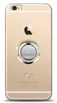iPhone 6 / 6S Gold Tutuculu Tal effaf Klf