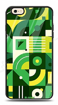 Dafoni Glossy iPhone 6 / 6S Green Geometric Pattern Klf