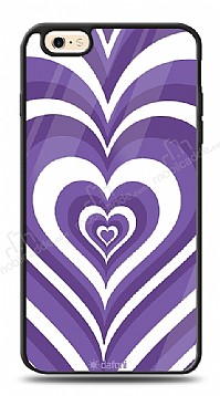 Dafoni Glossy iPhone 6 Plus / 6S Plus Purple Hearts Klf