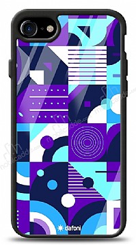 Dafoni Glossy iPhone 7 / 8 Purple Geometric Pattern Klf