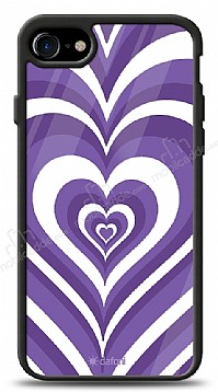 Dafoni Glossy iPhone 7 / 8 Purple Hearts Klf
