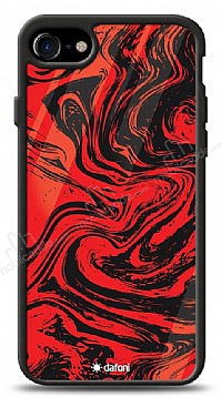 Dafoni Glossy iPhone 7 / 8 Red Marble Klf