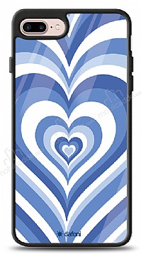 Dafoni Glossy iPhone 7 Plus / 8 Plus Blue Hearts Klf