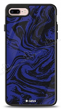 Dafoni Glossy iPhone 7 Plus / 8 Plus Navy Blue Marble Klf