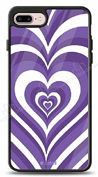 Dafoni Glossy iPhone 7 Plus / 8 Plus Purple Hearts Klf