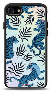 Dafoni Hologram iPhone SE 2020 Blue Tiger Klf