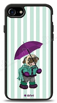 Dafoni Art iPhone SE 2020 Pug in the Rain Klf
