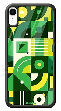 Dafoni Glossy iPhone XR Green Geometric Pattern Klf