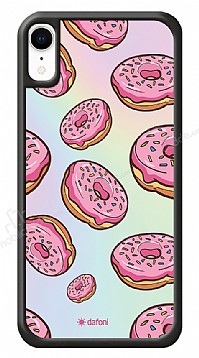 Dafoni Hologram iPhone XR Pembe Donut Klf