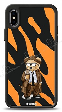 Dafoni Art iPhone XS Detective Teddy Bear Klf