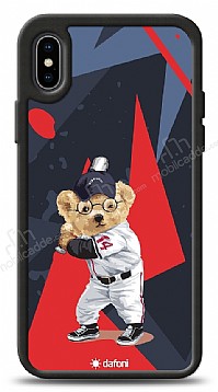 Dafoni Art iPhone XS Max Baseball Bear Klf