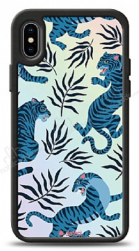 Dafoni Hologram iPhone XS Max Blue Tiger Klf