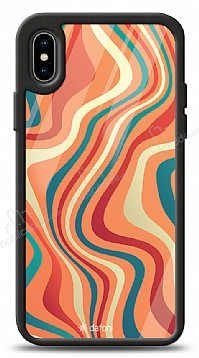 Dafoni Glossy iPhone XS Max Colorful Waves Klf