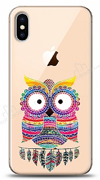 iPhone XS Max Rainbow Owl Resimli Klf