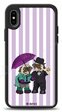 Dafoni Art iPhone XS Max Rainy Day Pugs Klf