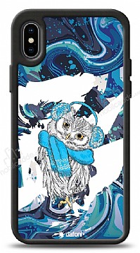 Dafoni Art iPhone XS Max Winter Owl Klf