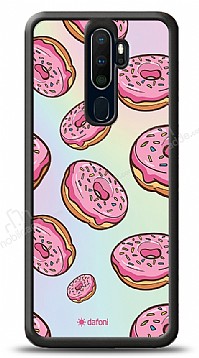 Dafoni Hologram Oppo A9 2020 Pembe Donut Klf