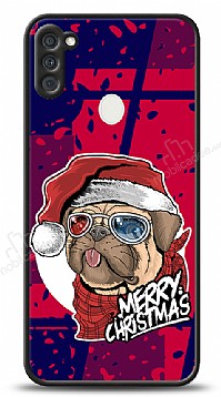 Dafoni Art Samsung Galaxy A11 Christmas Pug Klf