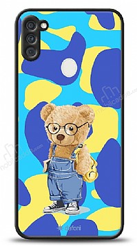 Dafoni Art Samsung Galaxy A11 Student Teddy Bear Klf