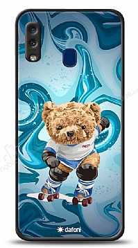 Dafoni Art Samsung Galaxy A20 / A30 Skating Teddy Bear Klf