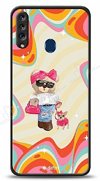Dafoni Art Samsung Galaxy A20S Pinky Bear Klf