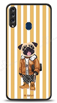 Dafoni Art Samsung Galaxy A20S Pug Style Klf