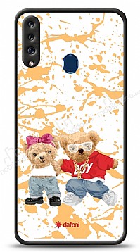 Dafoni Art Samsung Galaxy A20S Style Couple Teddy Klf