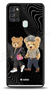Dafoni Art Samsung Galaxy A21s Compatible Couple Teddy Klf