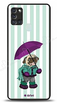 Dafoni Art Samsung Galaxy M21 / M31 / M30s Pug in the Rain Klf