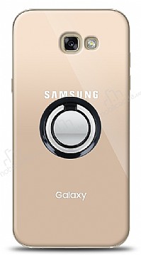 Samsung Galaxy A3 2017 Siyah Tutuculu effaf Klf