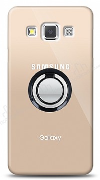 Samsung Galaxy A3 Siyah Tutuculu effaf Klf