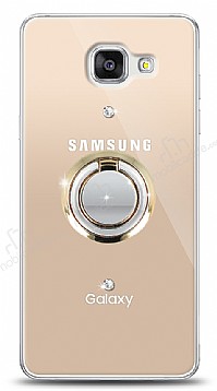 Samsung Galaxy A5 2016 Gold Tutuculu Tal effaf Klf