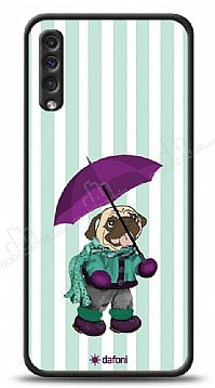 Dafoni Art Samsung Galaxy A50 Pug in the Rain Klf