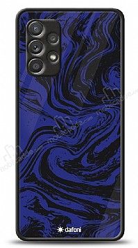 Dafoni Glossy Samsung Galaxy A52 Navy Blue Marble Klf