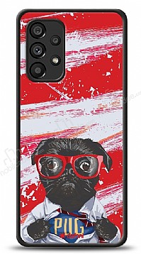 Dafoni Art Samsung Galaxy A53 5G Black Pug Klf