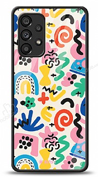 Dafoni Glossy Samsung Galaxy A53 5G Colorful Pattern Klf