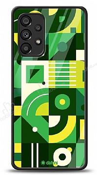 Dafoni Glossy Samsung Galaxy A53 5G Green Geometric Pattern Klf