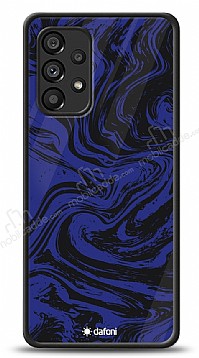 Dafoni Glossy Samsung Galaxy A53 5G Navy Blue Marble Klf