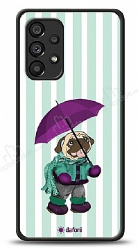 Dafoni Art Samsung Galaxy A53 5G Pug in the Rain Klf