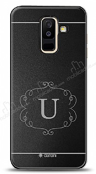 Dafoni Metal Samsung Galaxy A6 Plus 2018 Flower Frame Tek Harf Kiiye zel Klf