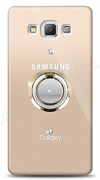 Samsung Galaxy A7 Gold Tutuculu Tal effaf Klf