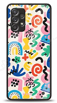 Dafoni Glossy Samsung Galaxy A72 Colorful Pattern Klf