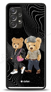 Dafoni Art Samsung Galaxy A72 Compatible Couple Teddy Klf