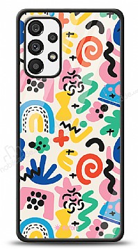 Dafoni Glossy Samsung Galaxy A73 Colorful Pattern Klf