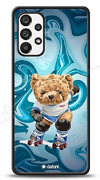 Dafoni Art Samsung Galaxy A73 Skating Teddy Bear Klf