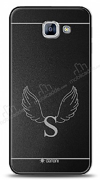 Dafoni Metal Samsung Galaxy A8 2016 Angel Wing Tek Harf Kiiye zel Klf